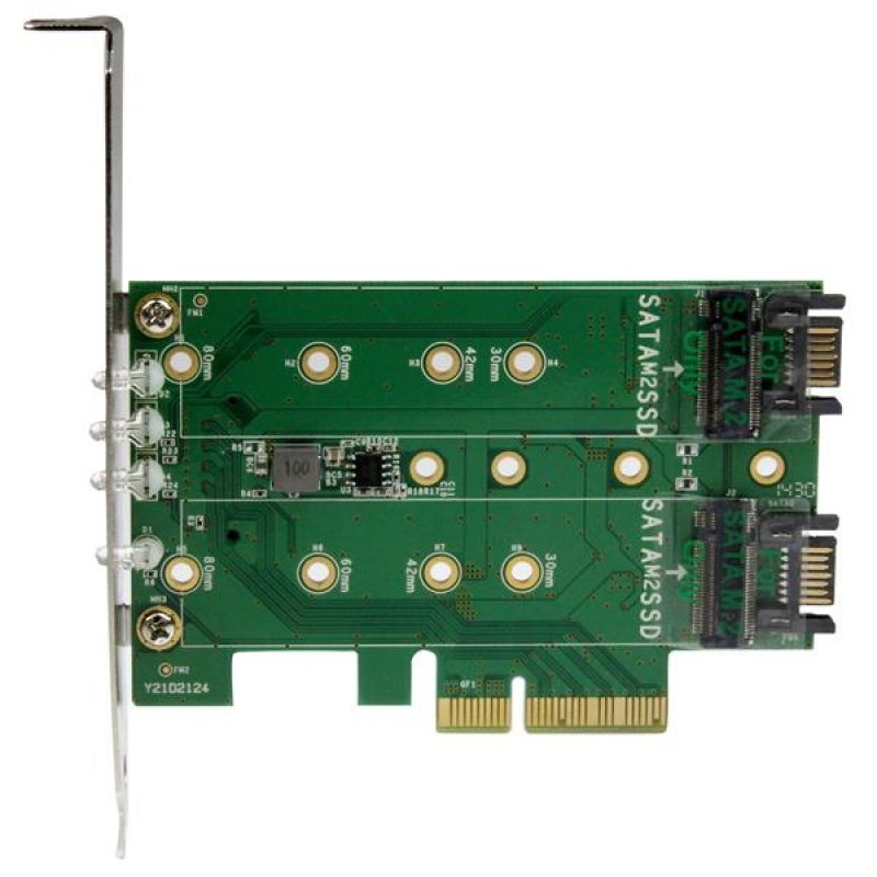 Detalle 2 de StarTech PEXM2SAT32N1: Tarjeta PCIe a 3 Puertos M.2 para ampliar almacenamiento