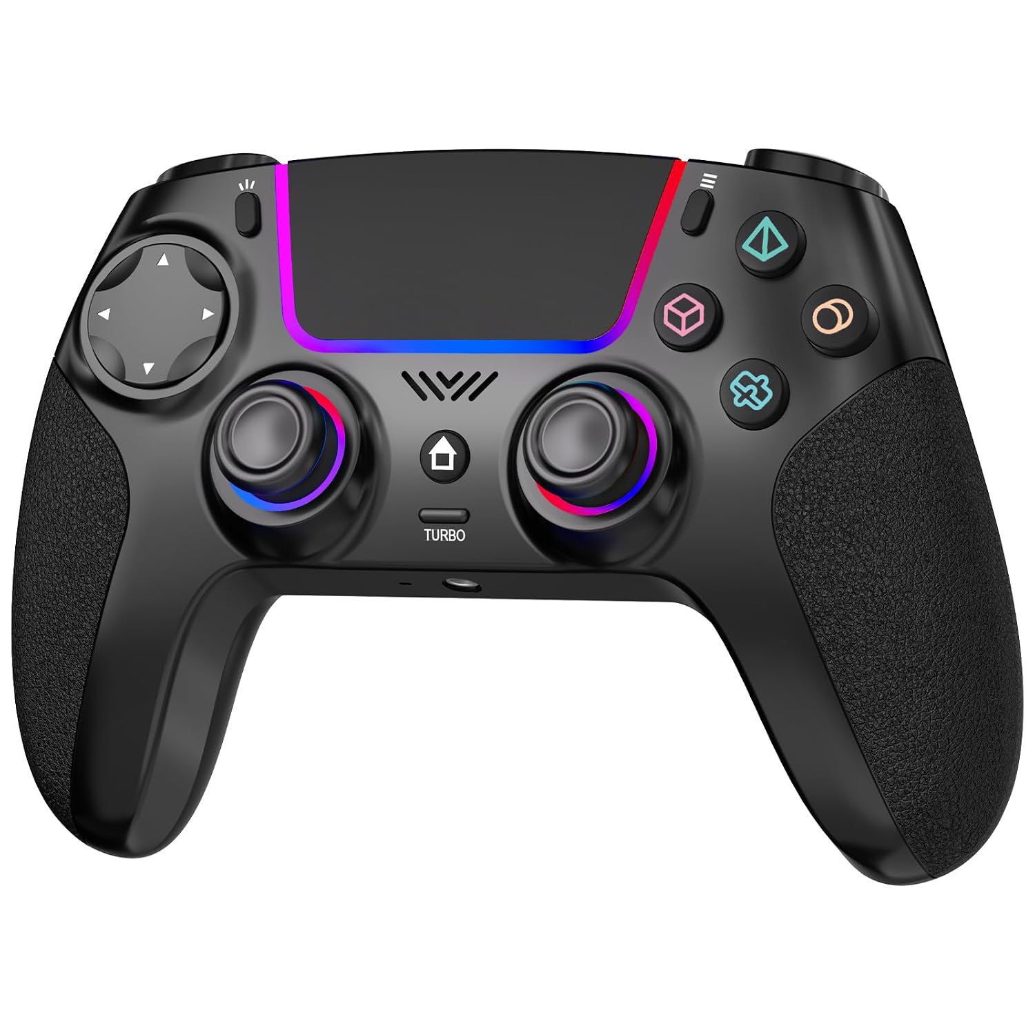 Detalle de SZPACMATE Wireless Pro Controller – Vielseitiger Gamepad mit RGB-Beleuchtung, Hall-Effekt Joystick und programmierbaren Tasten