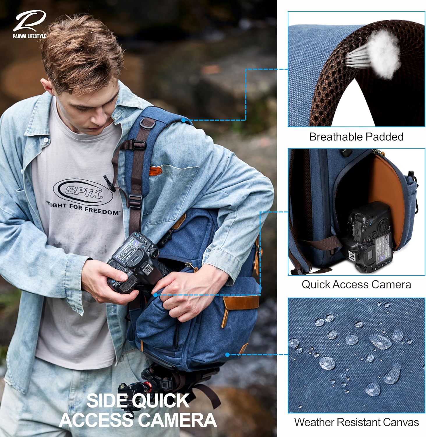 Detalle 2 de Padwa Lifestyle Kamerarucksack 16 Zoll