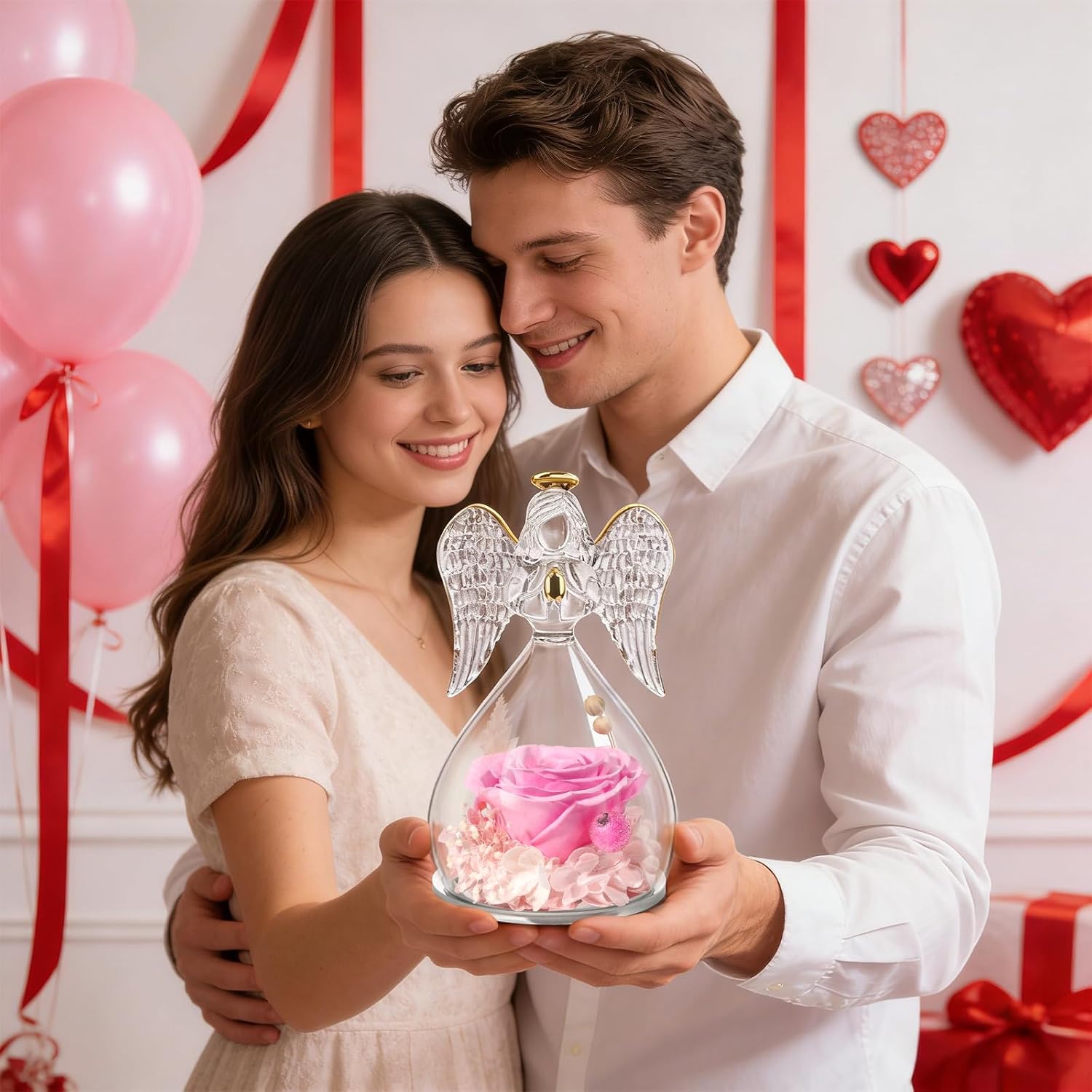 Thumbnail 5 de Miofula Ewige Rose Engel Geschenk 3–5 Jahre 🌹