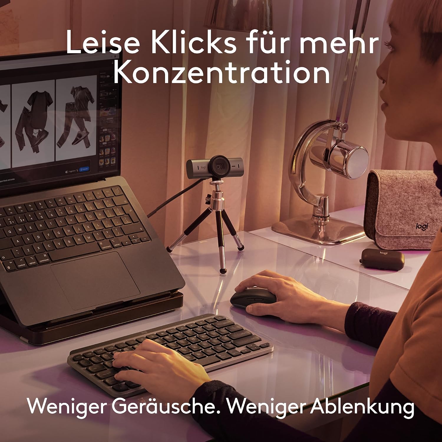 Thumbnail 3 de Logitech MX Anywhere 3S for Mac – kompakte kabellose Maus mit 8000 DPI, leisen Klicks und USB‑C