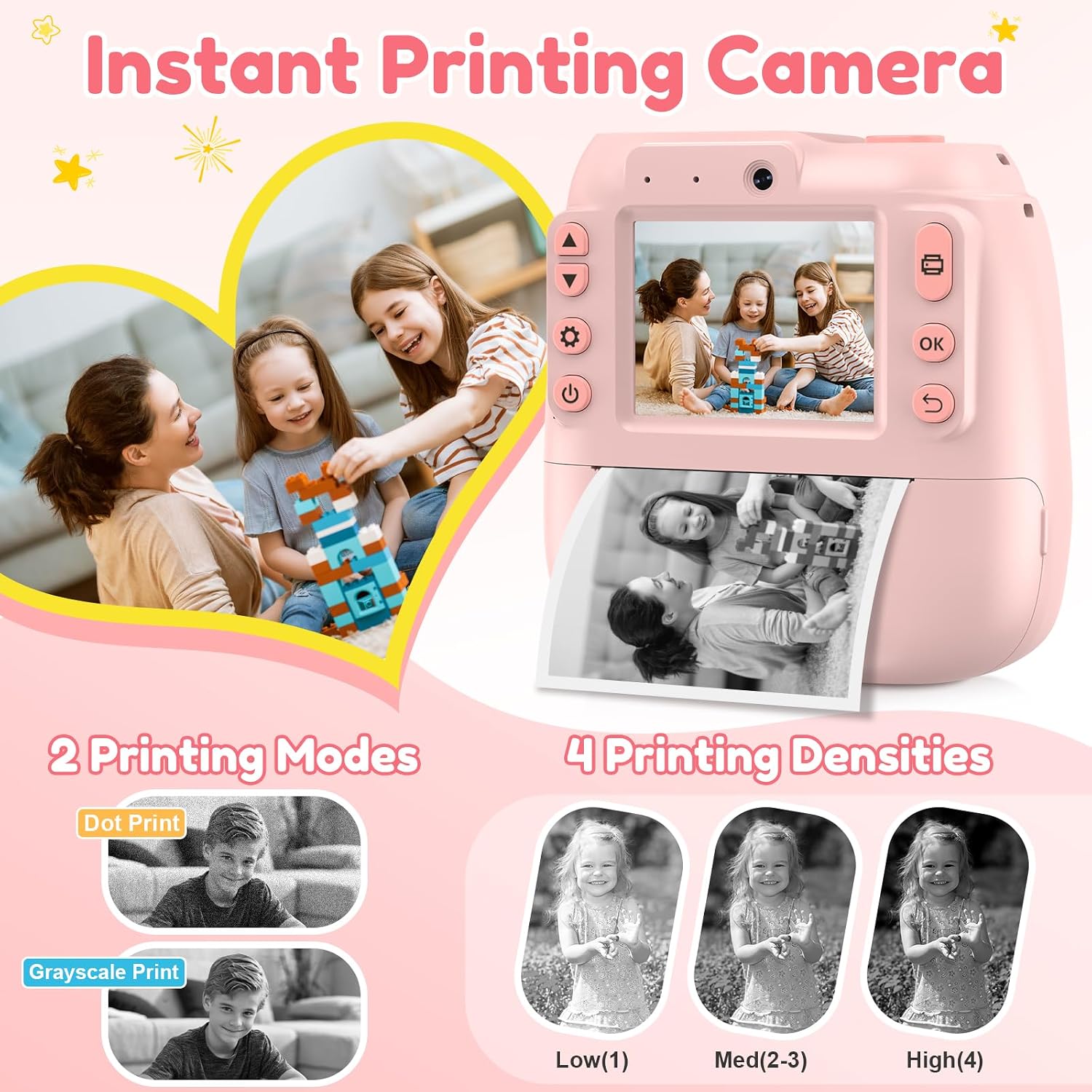 Detalle 2 de Kids Camera Instant Print 48MP with 32GB card