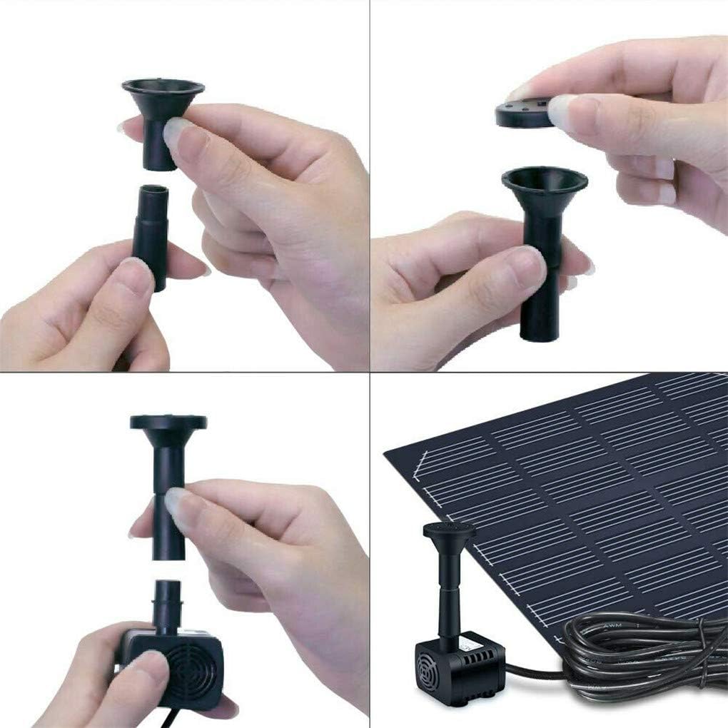 Thumbnail 3 de Solar Fountain Solar Panel Water Pump Kit for Bird Baths, Small Ponds & Fish Tanks