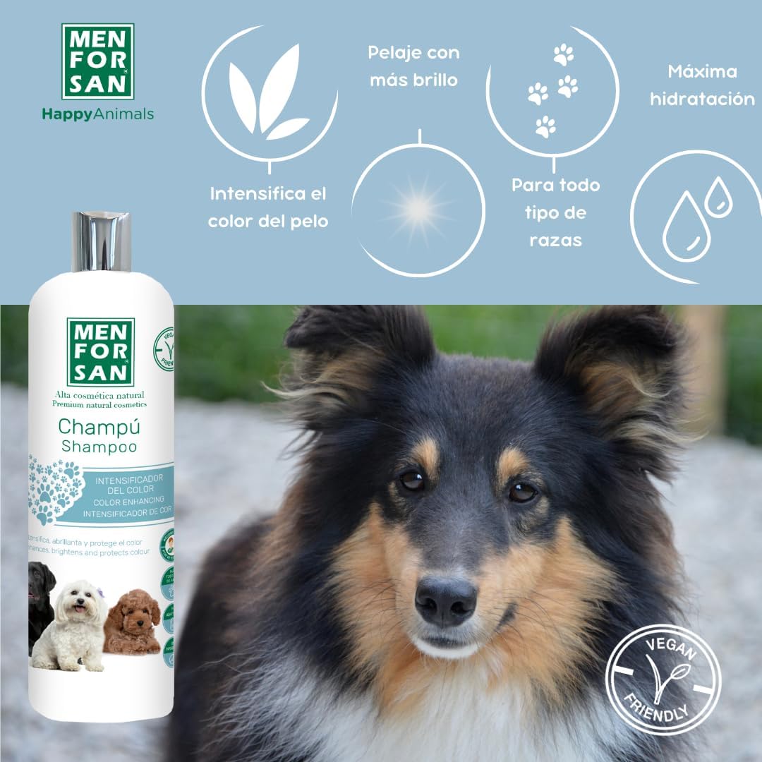 Thumbnail 2 de Menforsan Shampoo Intensificatore di Colore per Cani da 1L (vegano, pH neutro, senza parabeni)