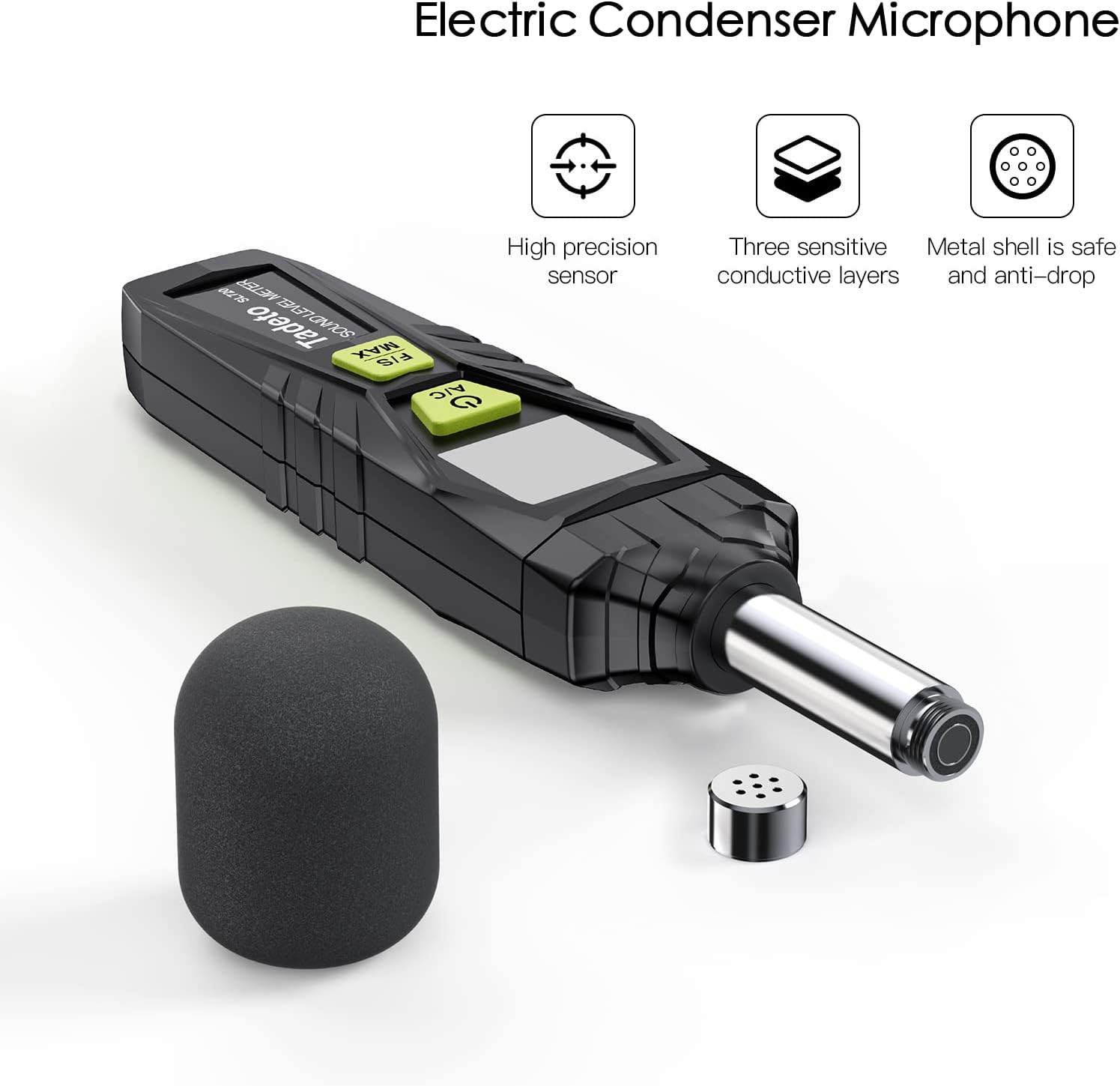Detalle 2 de Tadeto Digital Sound Level Meter 30–130dB
