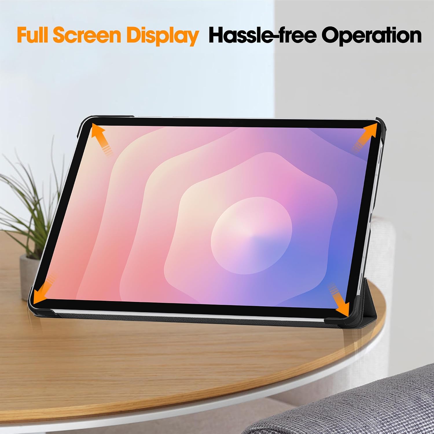 Thumbnail 6 de FDHYFGDY Schutzhülle für Samsung Galaxy Tab S11 (11") – ultradünnes PU-Case mit Auto Schlaf/Wach, Klapphülle in Schwarz