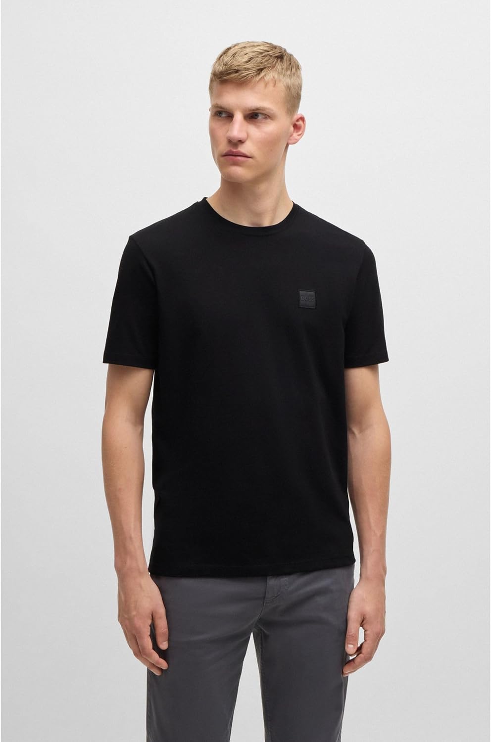 Thumbnail 6 de BOSS Herren T-Shirt „Tales“ Relaxed Fit aus Baumwoll-Jersey mit Logo-Aufnäher