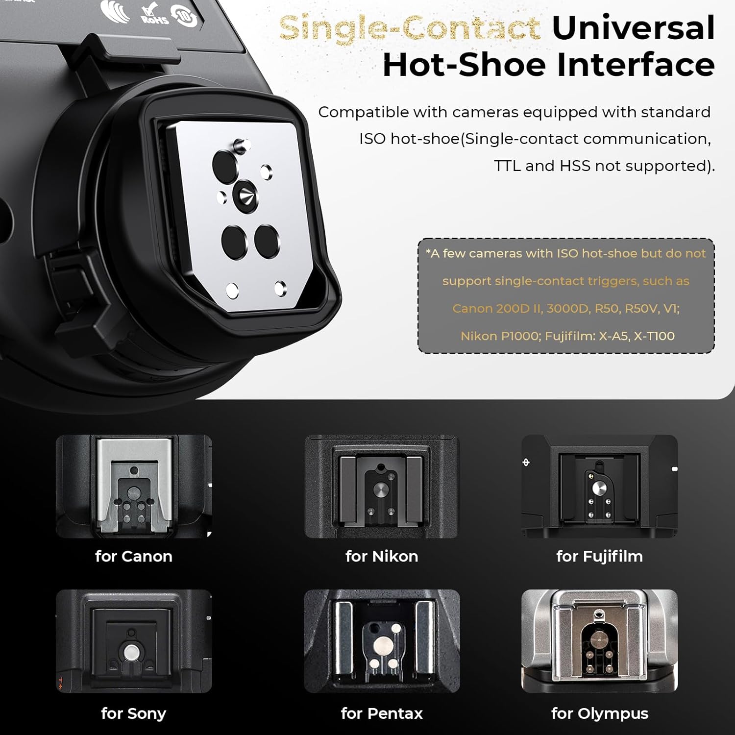 Thumbnail 4 de AODELAN E7 Wireless Flash Trigger: Prime Compatibility with Profoto Air 1/2 and Canon–Nikon–Sony Systems