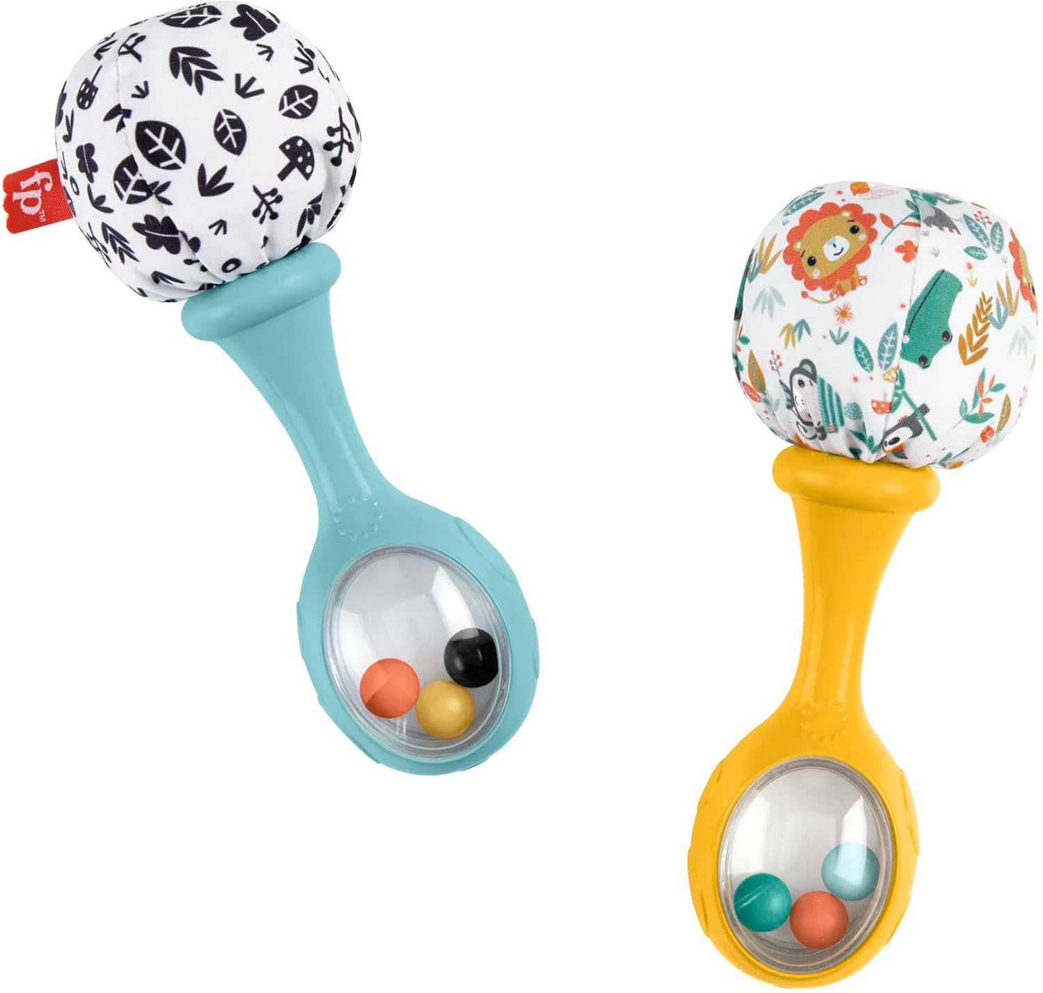 Thumbnail 2 de Fisher-Price HMF34 : lot de 2 hochet bébé Mes Premières Maracas (à partir de 3 mois)