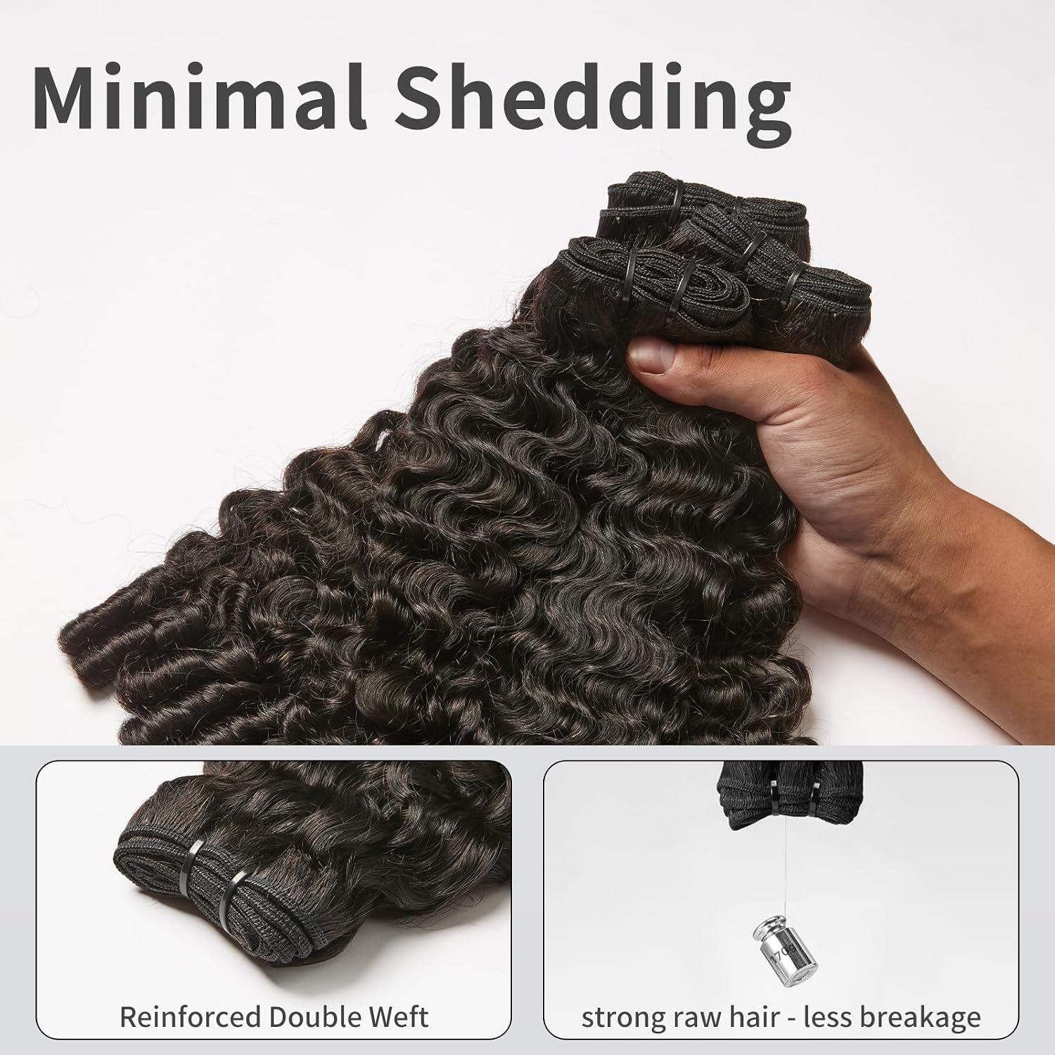 Thumbnail 4 de ASHINE Burmese Curly Bundles 18-22 in