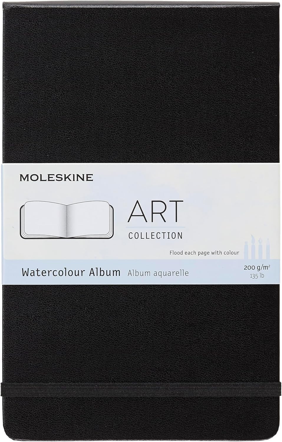 Thumbnail 6 de Moleskine Art Watercolour Album & Notebook A4 da 60 pagine: blocco da disegno con chiusura elastica, carta acquerellabile