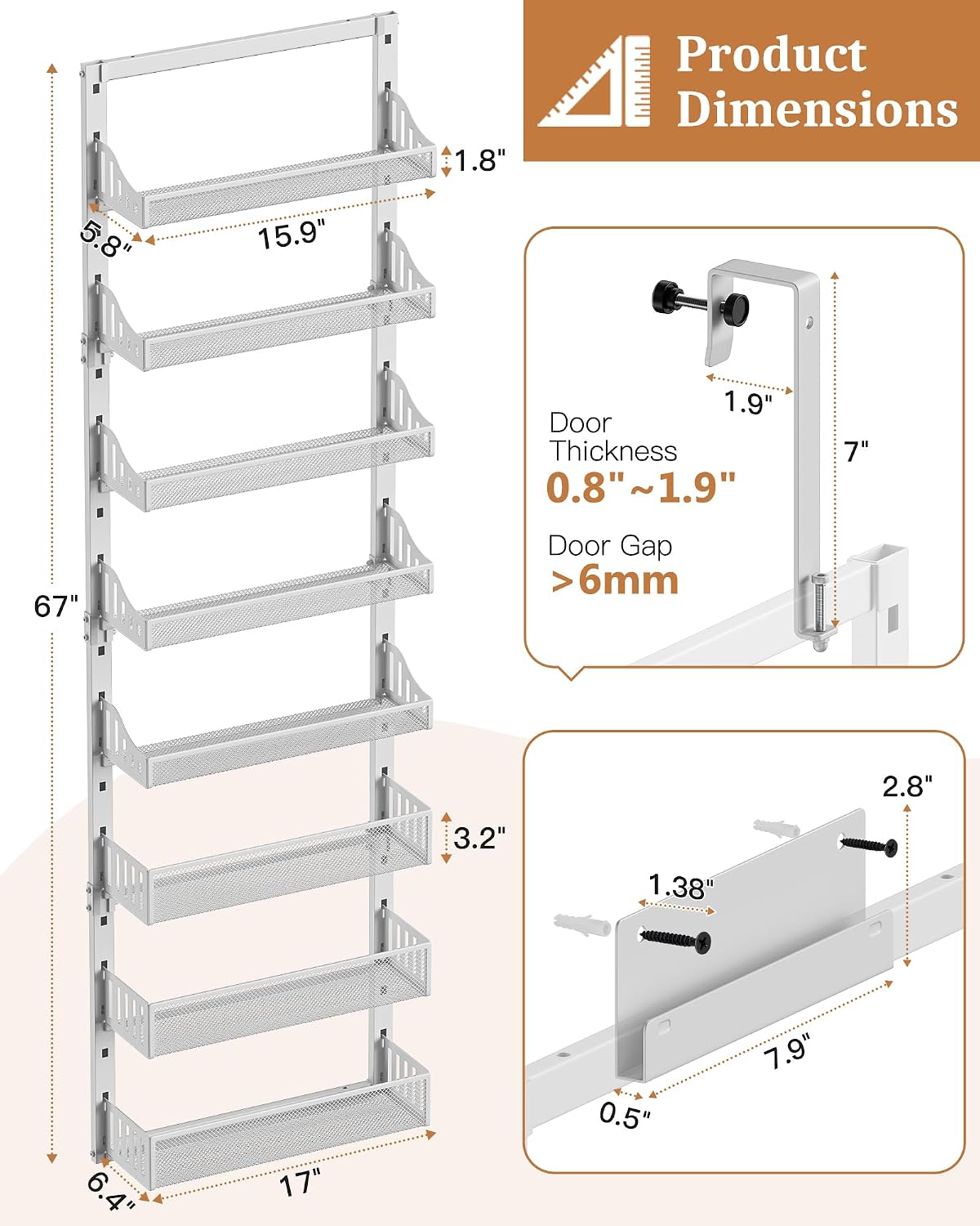 Thumbnail 6 de POKIPO Pantry Organizer 8-Tier