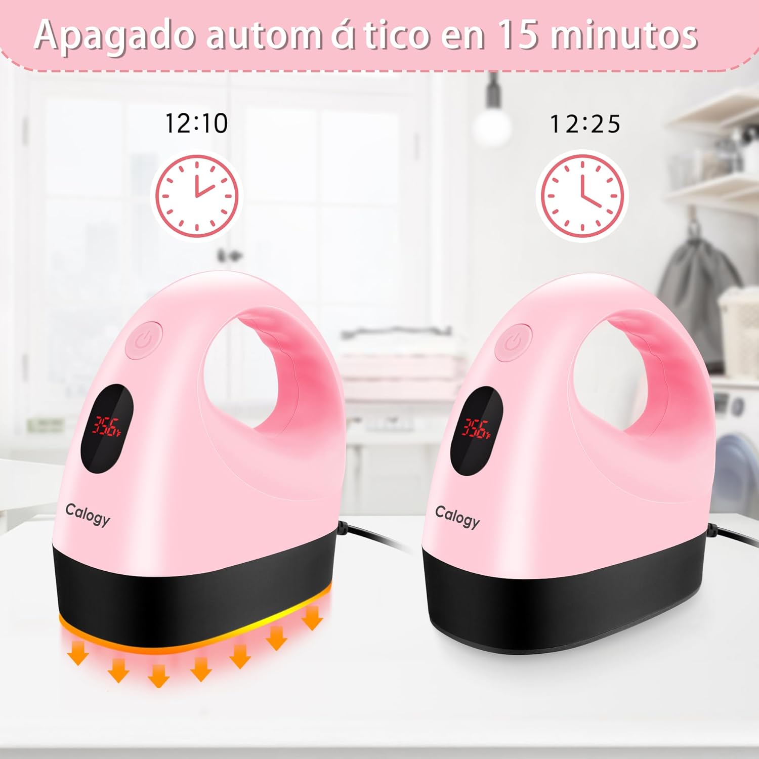 Thumbnail 4 de Calogy Mini Prensa de Calor Rosa Cereza 🎽