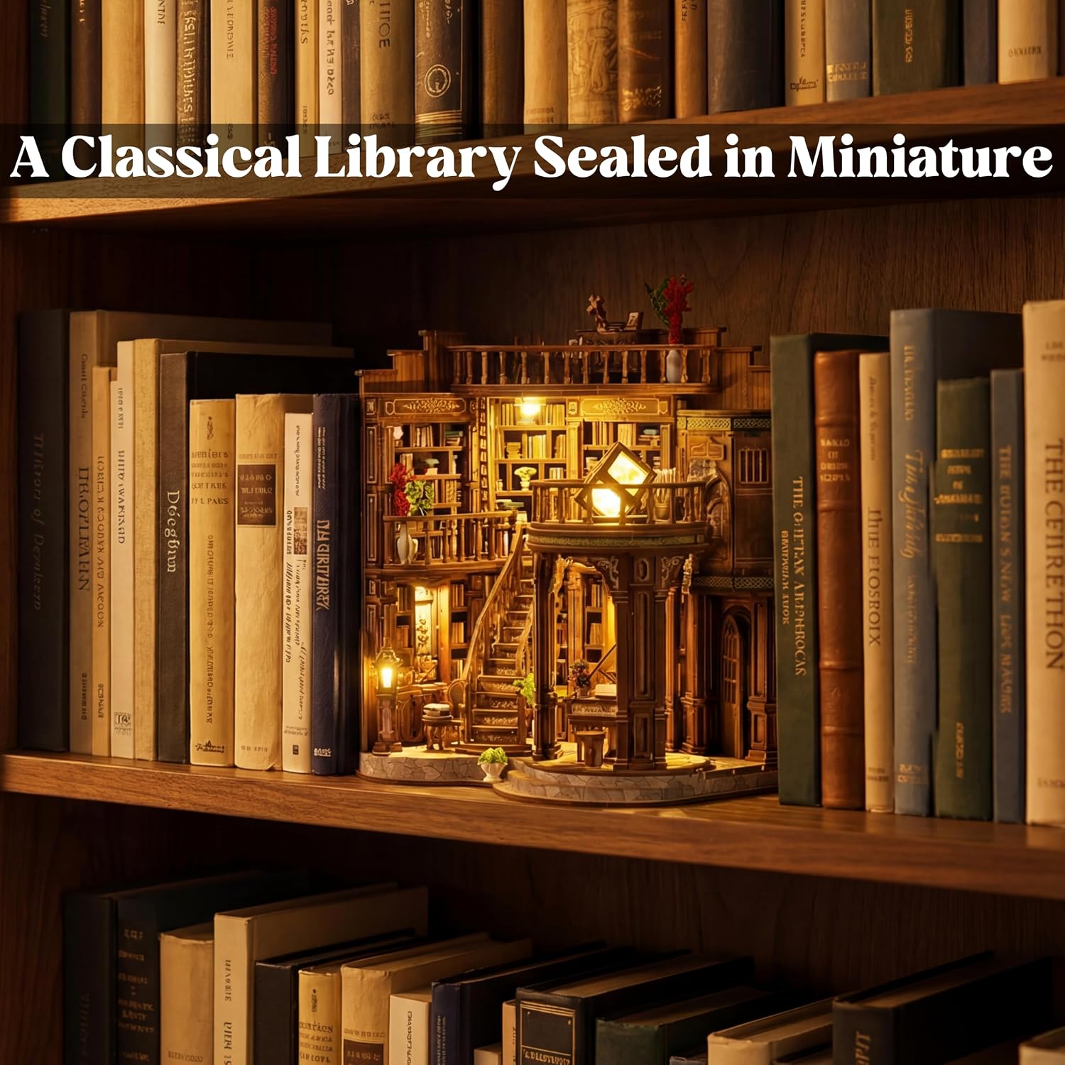 Detalle 2 de GLEAMUNO Dreamy Book Hall LED Book Nook Kit