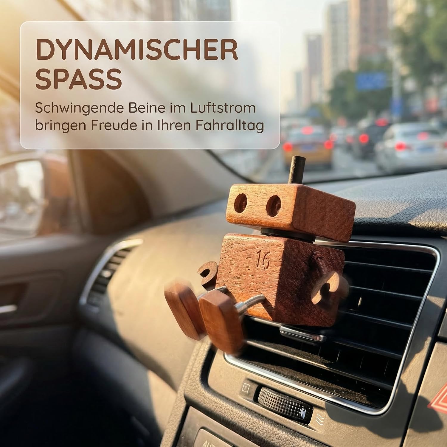 Detalle 2 de Wackelnder Holzmann Autoduft 3 Düfte