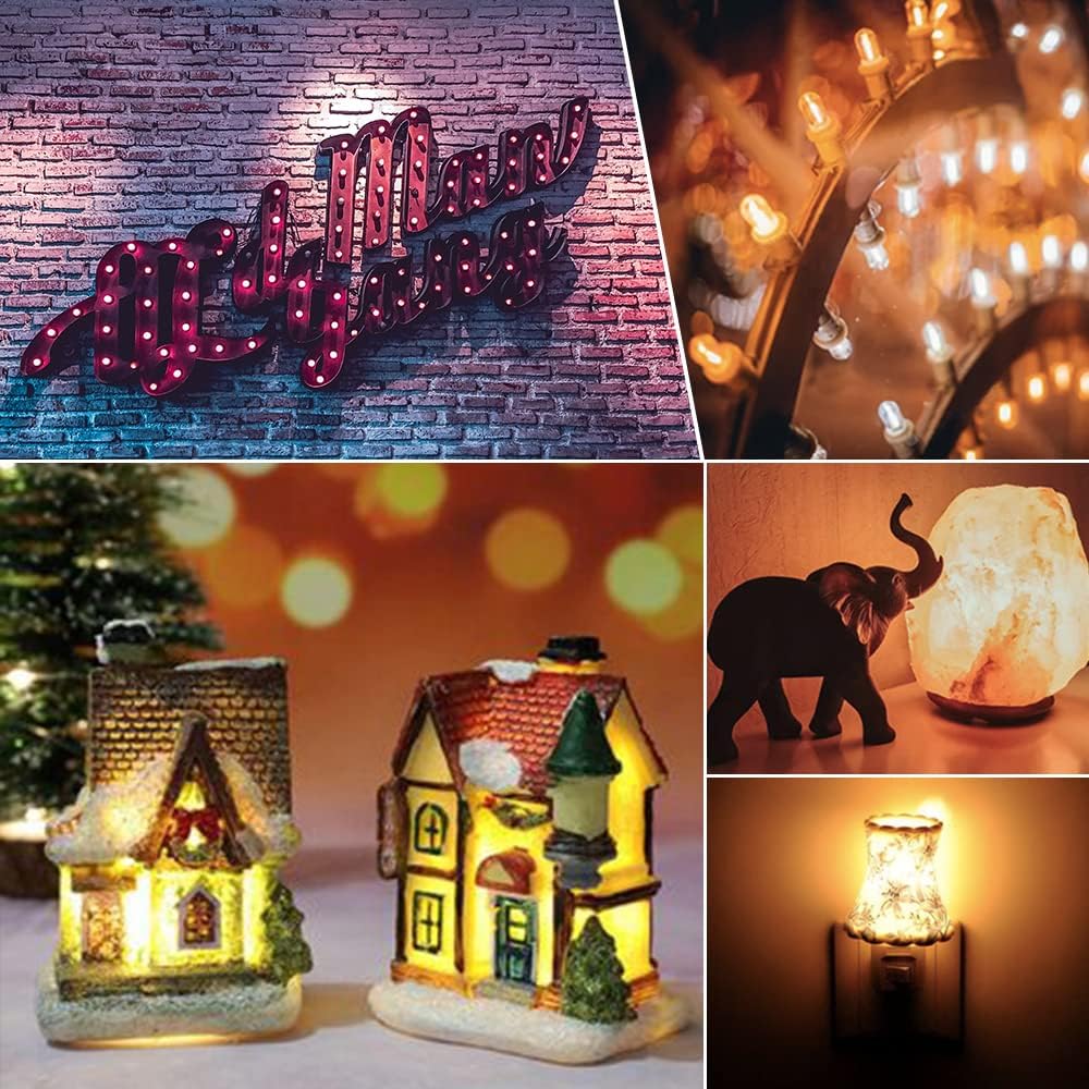 Detalle 2 de Hcnew T22 E14 LED-filamentlamp 1 W, amberglas, 2200 K, 5 stuks
