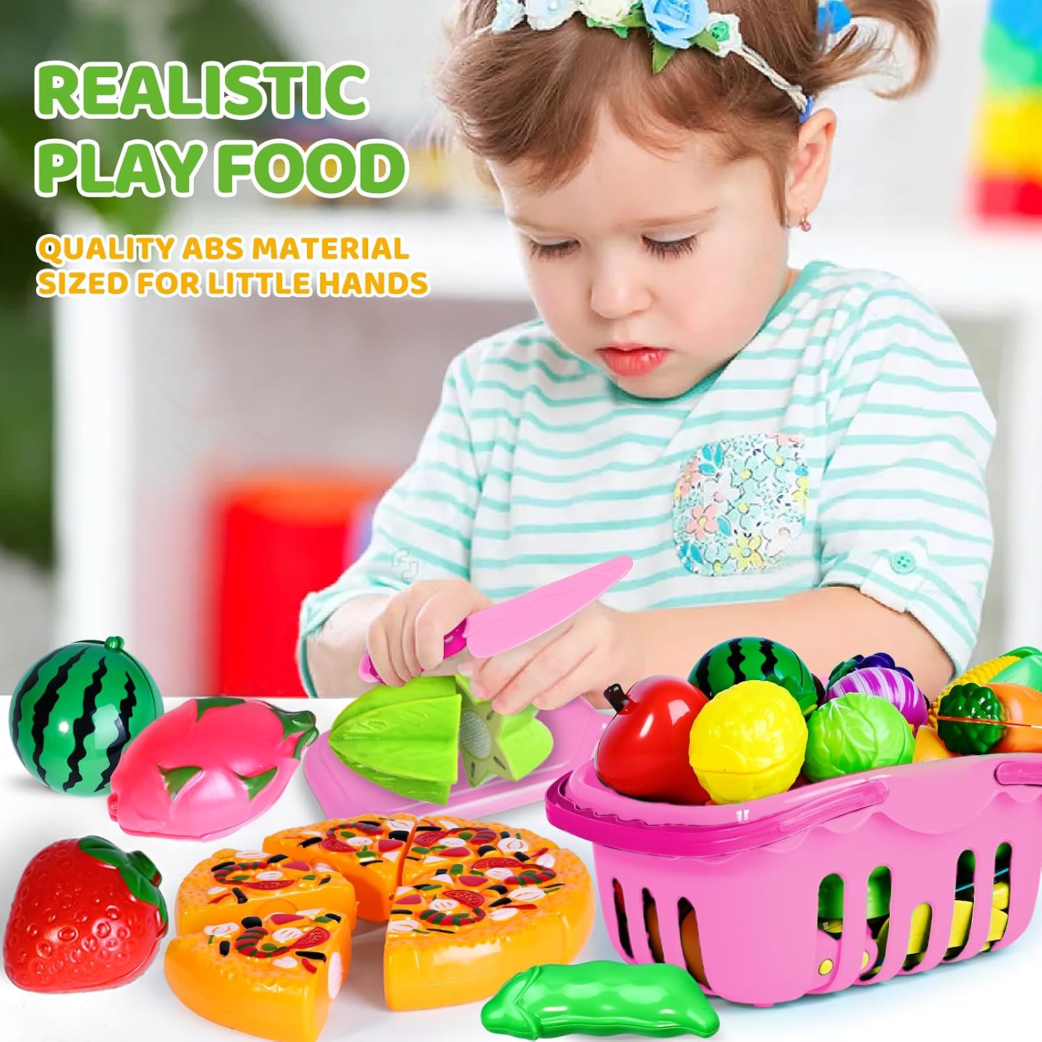Thumbnail 1 de Shemira Cutting Play Food Set 100 pcs