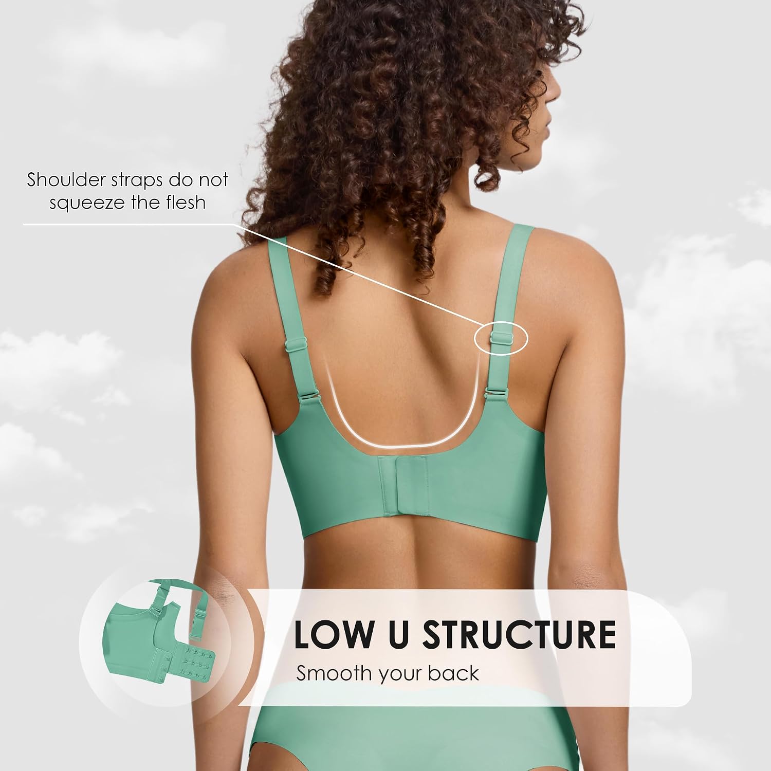 Thumbnail 5 de Wireless Bra in Nylon-Spandex Blend