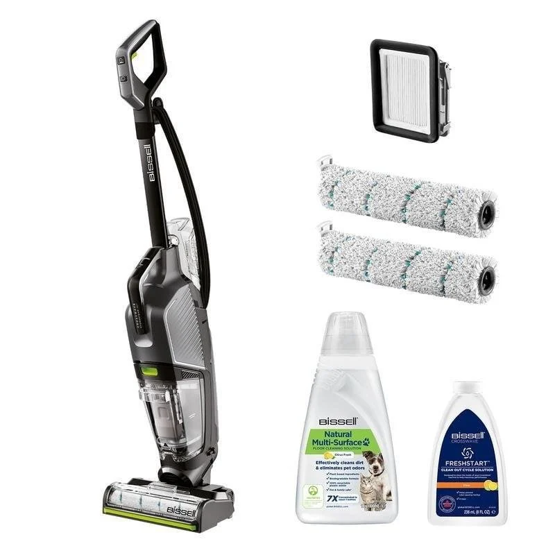 Detalle de Aspiradora vertical Bissell CrossWave Hydrosteam Pet Pro 1100W con filtro antibacteriano
