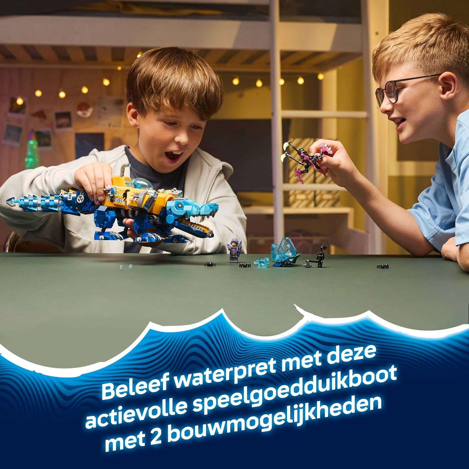 Detalle 2 de LEGO DREAMZzz 71512 Krokodilonderzeeër, om te bouwen tot arendonderzeeër