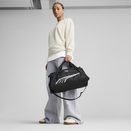 Detalle de PUMA Fundamental Extra Small Sports Bag OSFA 091188 (PUMA Black) — bolsa de deporte con bandolera ajustable