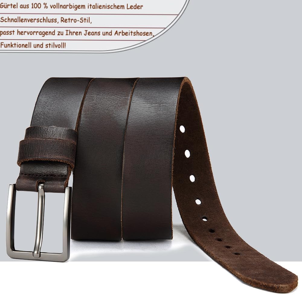 Detalle 2 de DOOPAI Herren Ledergürtel mit 3,8 cm