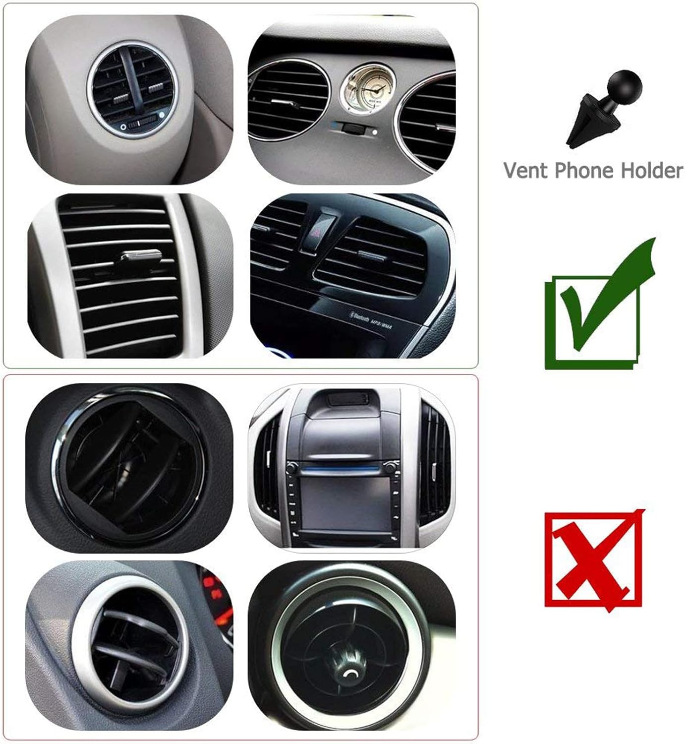 Thumbnail 6 de Vansky Car Phone Holder Mount 3-in-1 for iPhone