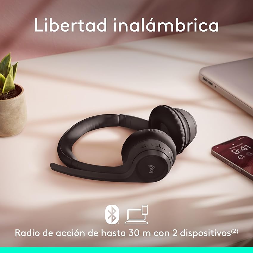 Detalle 2 de Logitech Zone 300 auriculares Bluetooth con cancelación de ruido