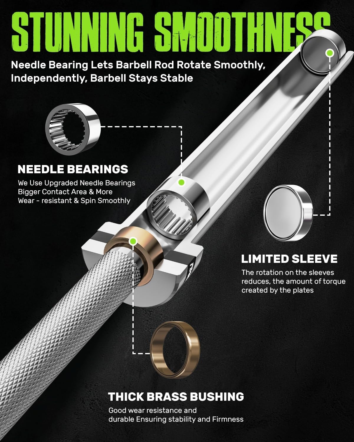 Thumbnail 2 de GOIMU Olympic Barbell PB01