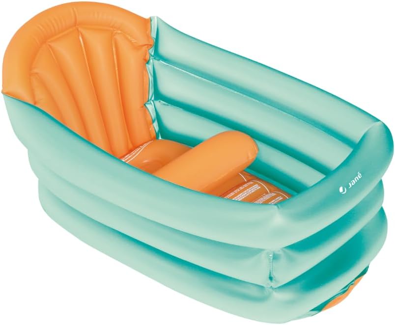 Detalle de Jané Vaschetta Gonfiabile Bambino 3 Posizioni – 30L, dalla Nascita, con Separatore e Poggiatesta, Antiscivolo, Blu