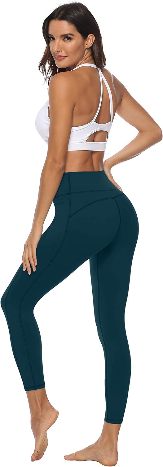 Detalle de Persit Damen Sport-Leggings mit Taschen, blickdicht – Yogahose & Streetwear