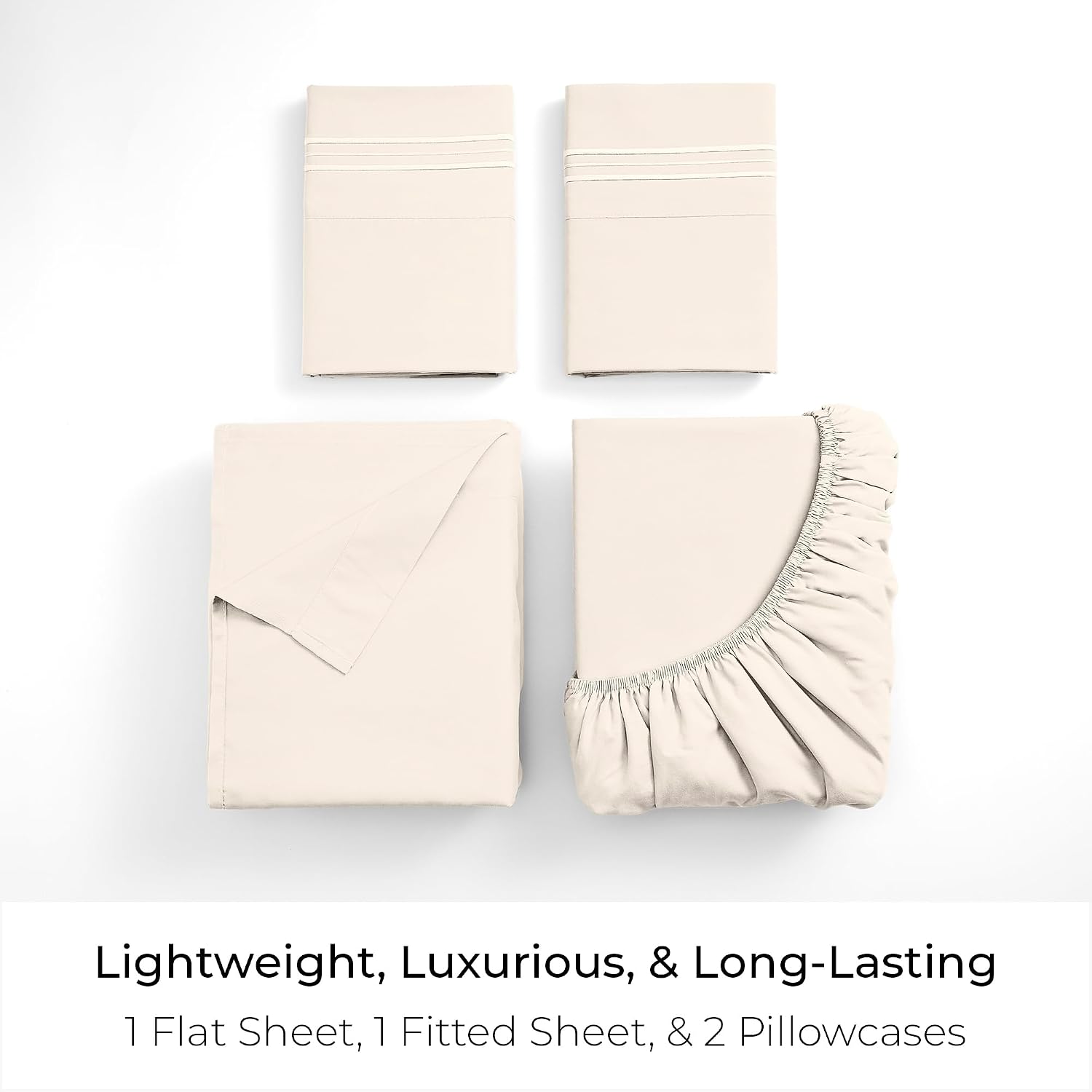 Detalle de Mellanni Full Deep Pocket 4-Piece Sheet Set