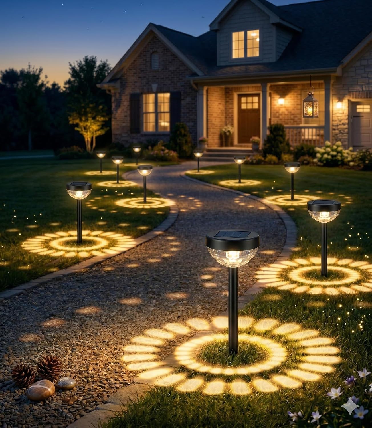 Detalle de Ensenior Solar Garden Lights, 8-Pack