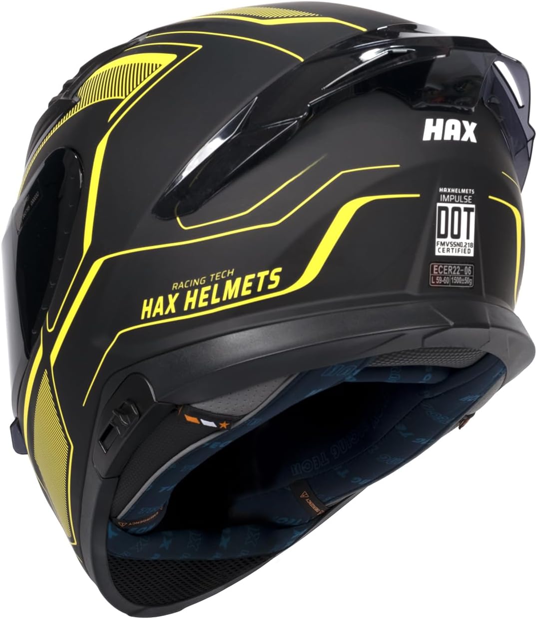 Thumbnail 6 de HAX Full-Face Motorcycle Helmet, Size L