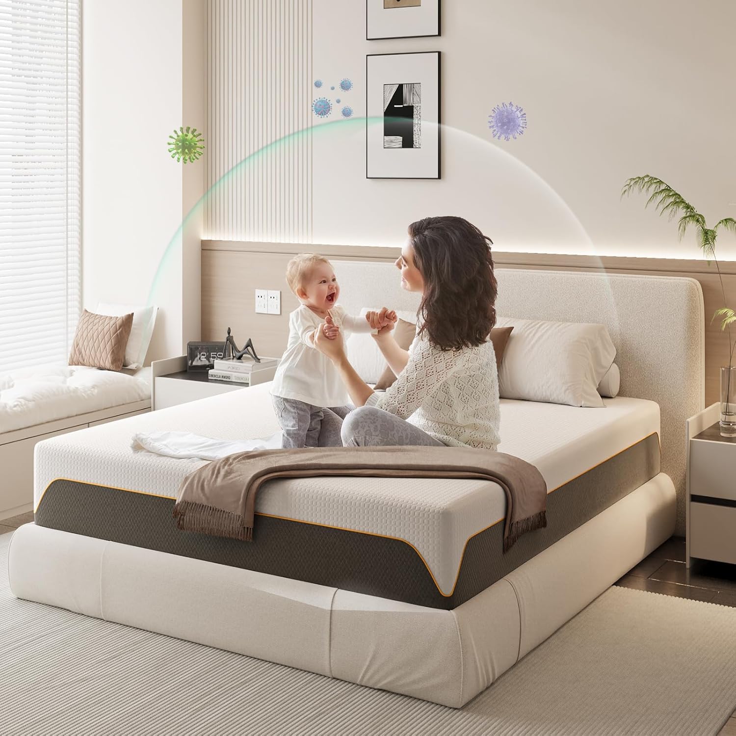 Thumbnail 6 de Doubleslee Memory Foam Mattress 4ft6
