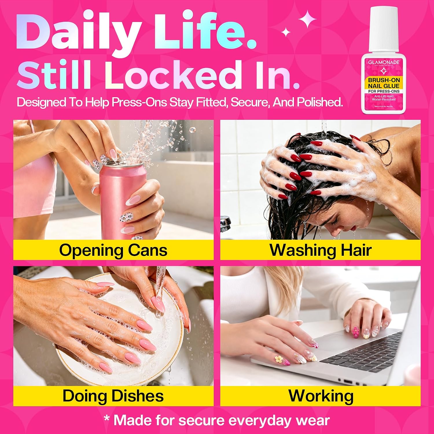 Detalle de Glamonade Brush-On Nail Glue