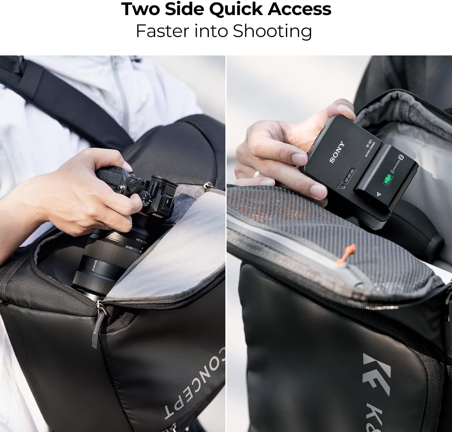 Thumbnail 3 de K&F CONCEPT Alpha Rucksack 25L Kamerarucksack 📷