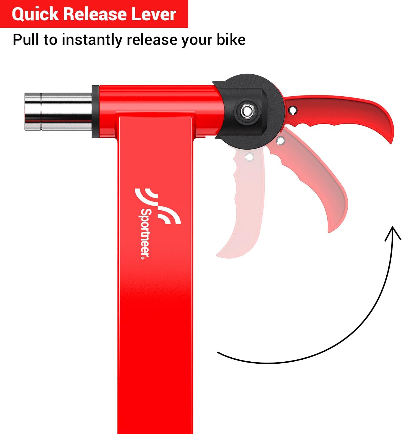Detalle 2 de Sportneer Turbo Trainer magnetic stationary bike trainer for 26–28" & 700c wheels
