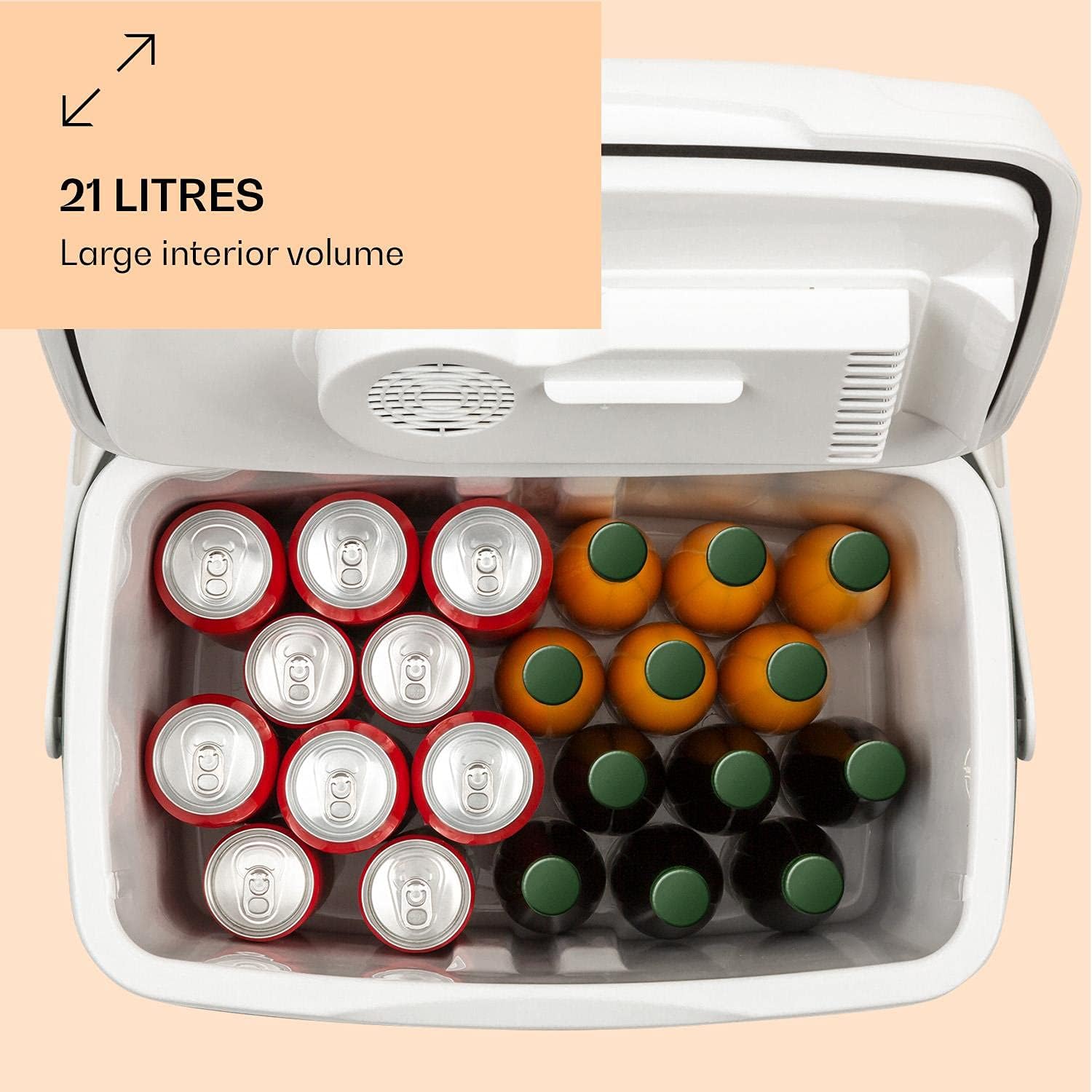 Detalle 2 de Klarstein BeerBelly 21 TK49-Beerbelly-22BL elektrisk kylbox, 21 liter