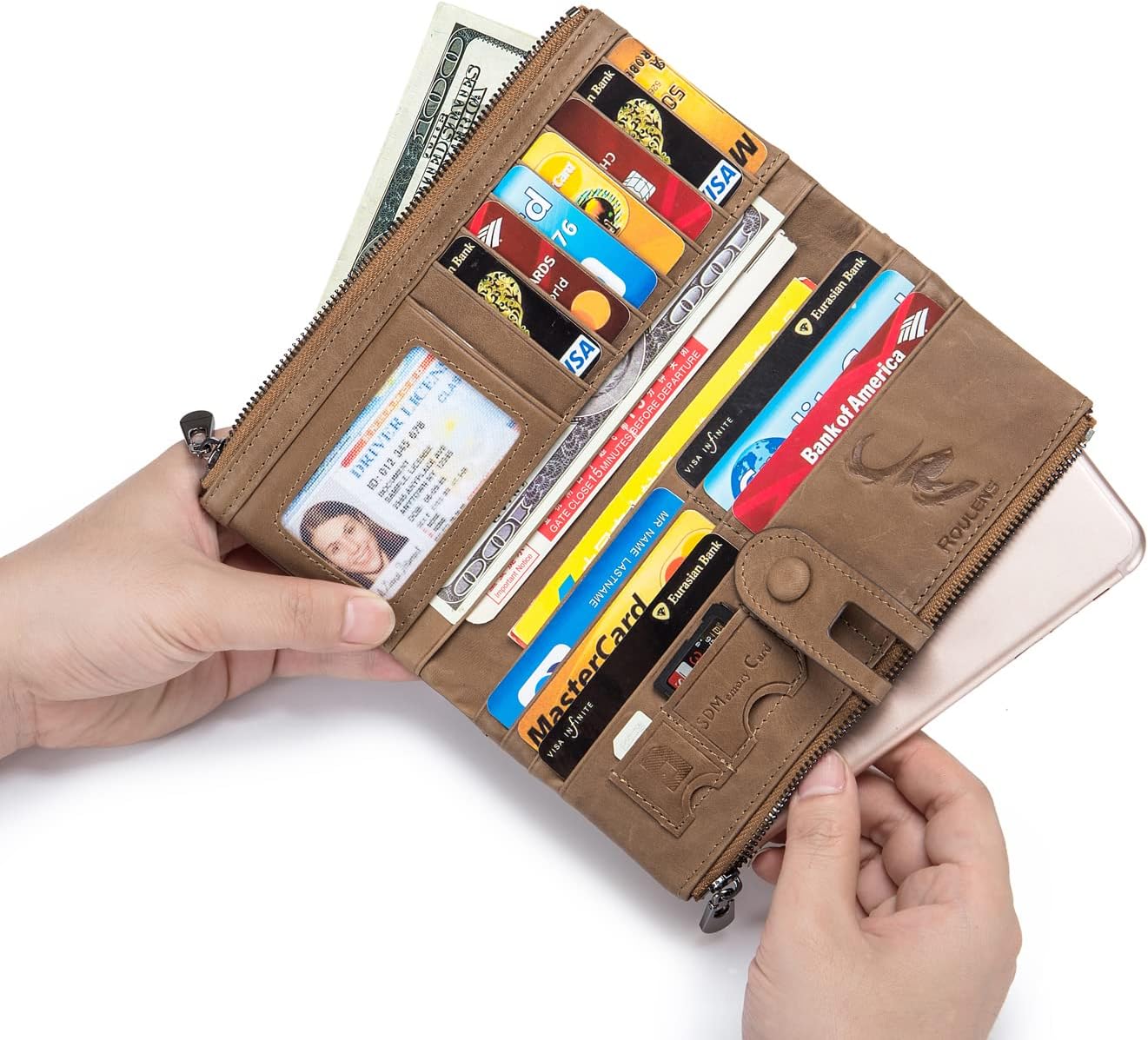 Thumbnail 6 de Roulens Portafogli donna pelle RFID 10x3x19 cm 👛