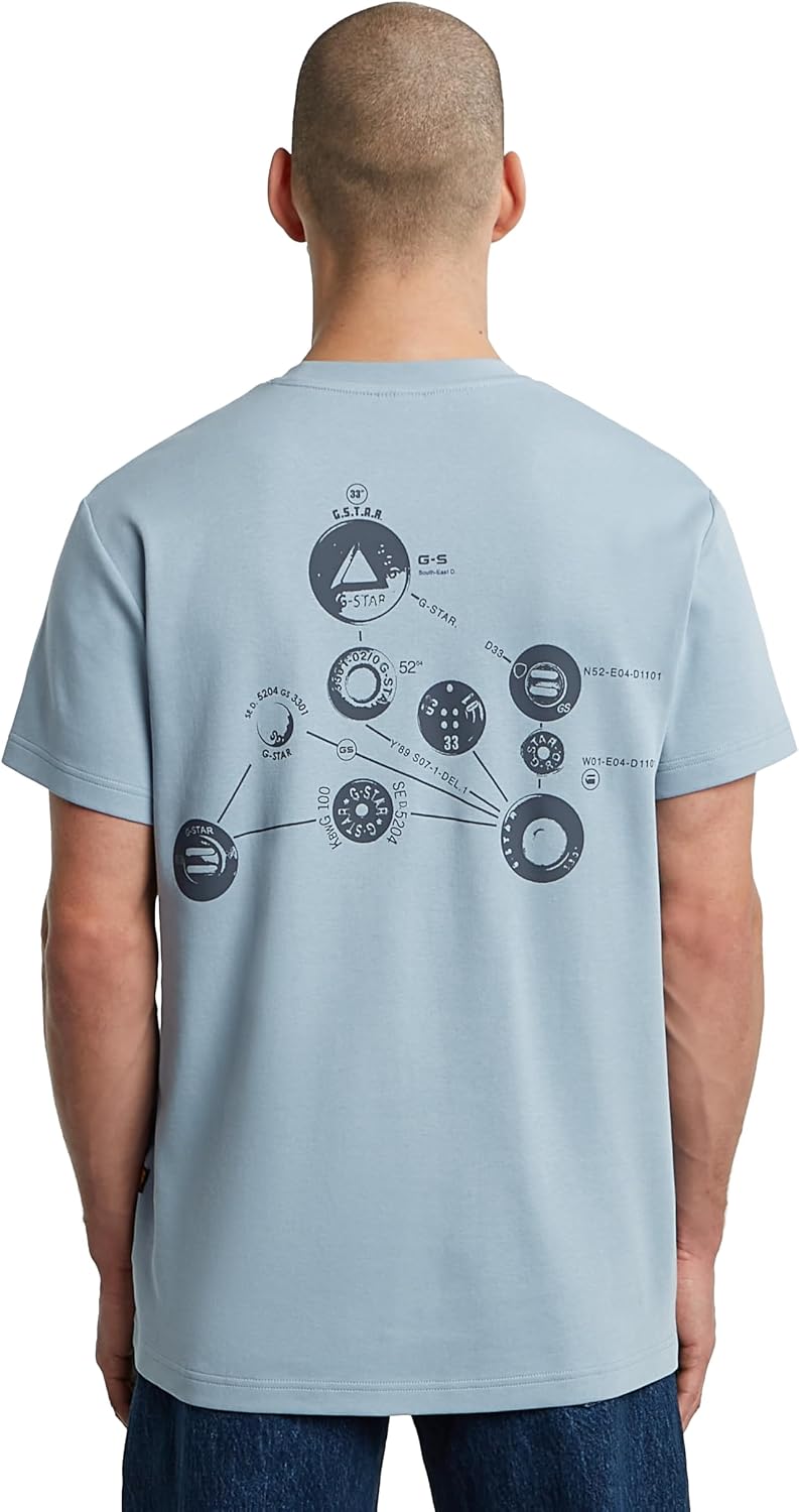 Detalle de G-Star Trims Back Gr R T T-Shirt Uomo – comfort e stile informale