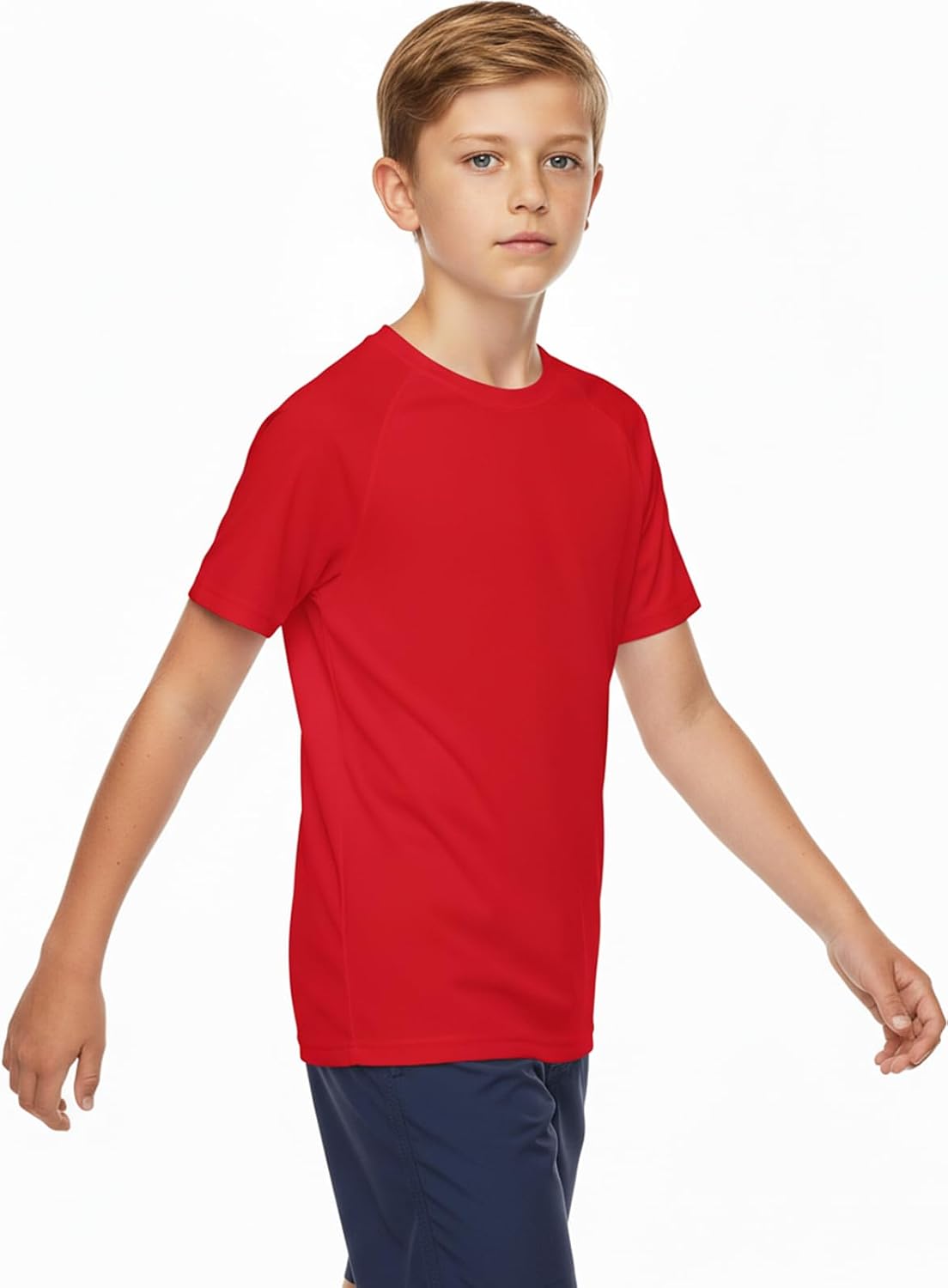 Thumbnail 4 de DEVOROPA Youth Boys Rash Guard Swim Shirt, Short Sleeve, UPF 50+