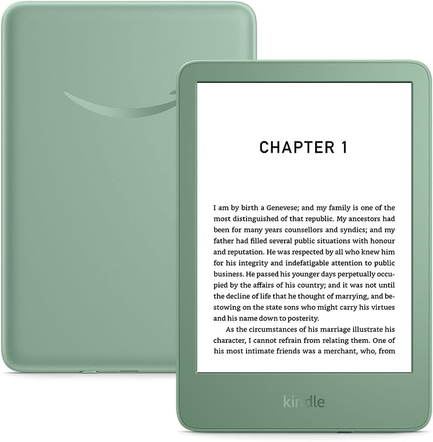 Detalle 2 de Amazon Kindle (newest gen) Matcha – lightest compact e-reader with glare-free 6-inch display, 16 GB storage (with Ads)