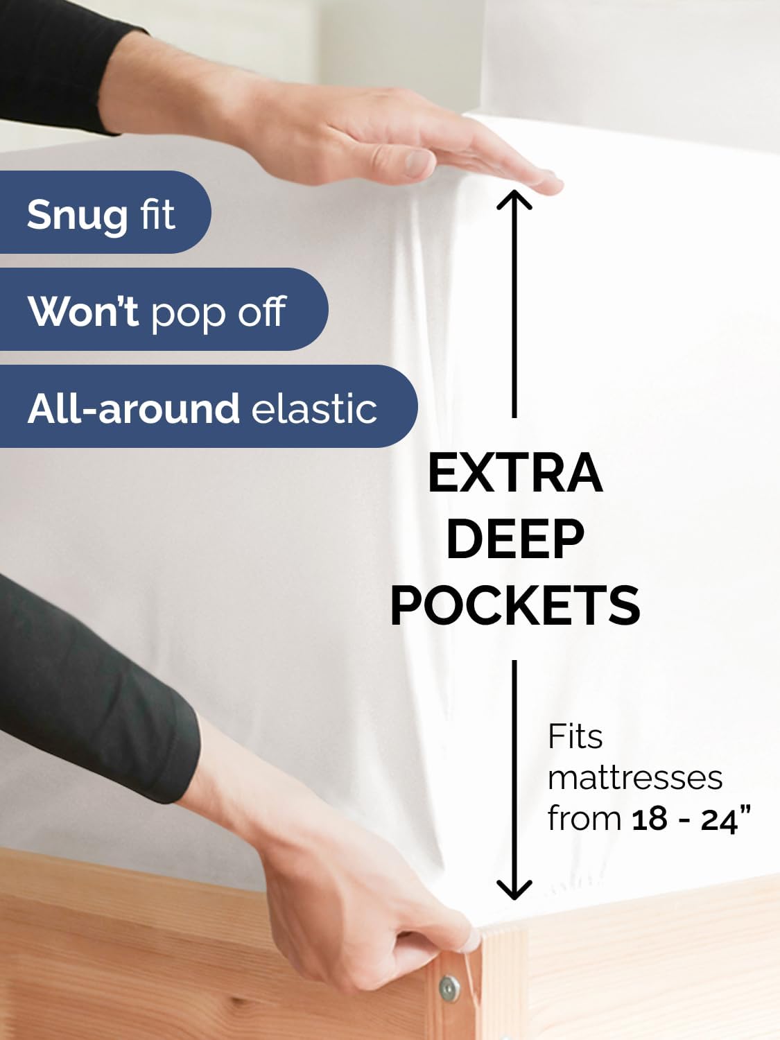 Thumbnail 2 de Extra Deep Pocket Queen Sheet Set 21in