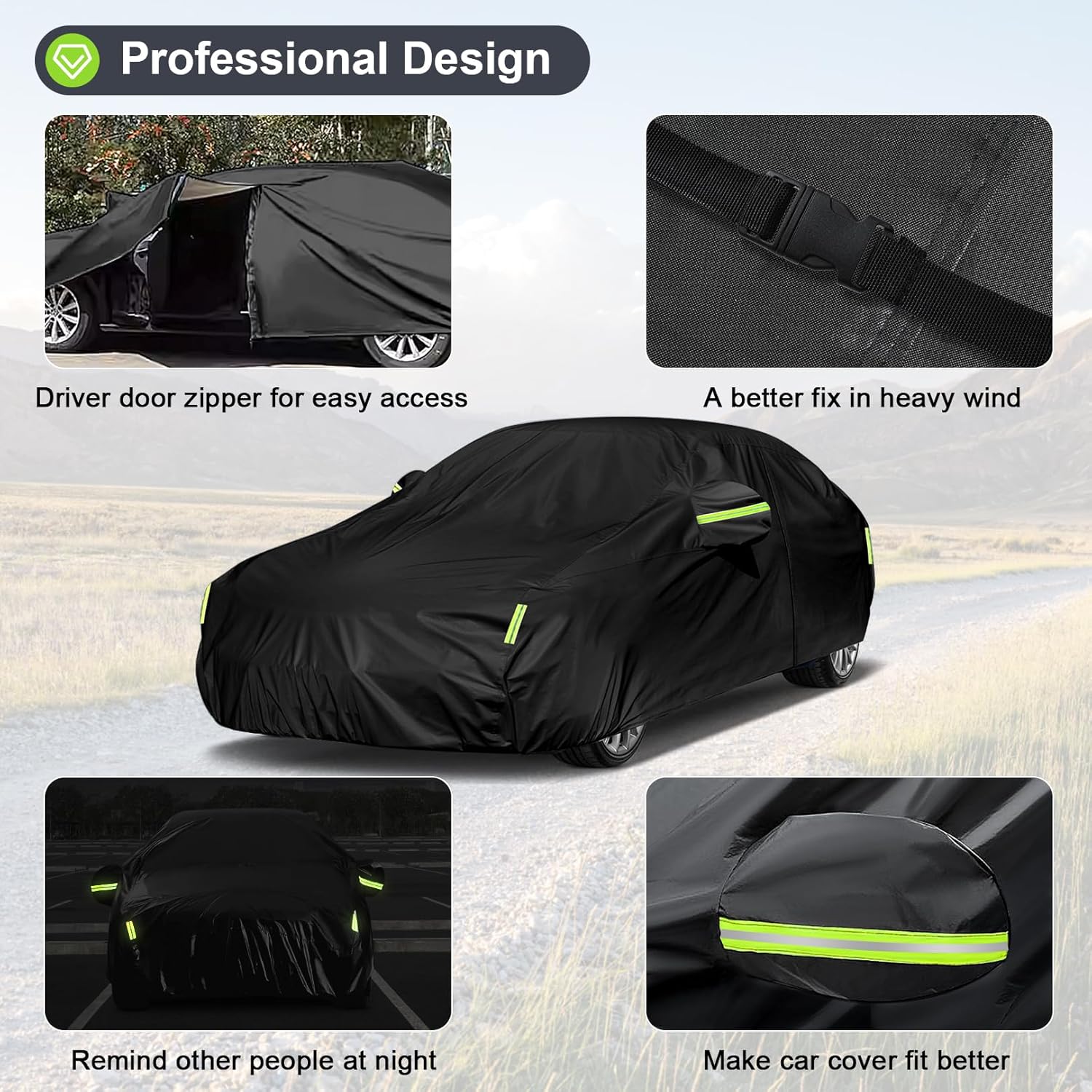 Thumbnail 5 de Sailnovo Sedan Car Cover 178–185 in Waterproof