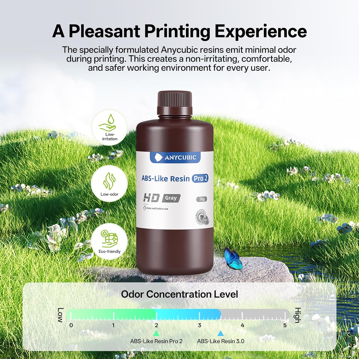 Thumbnail 4 de Anycubic ABS-Like Resin Pro 2 3D Printer Resin (Grey, 1kg) for stronger, more precise prints