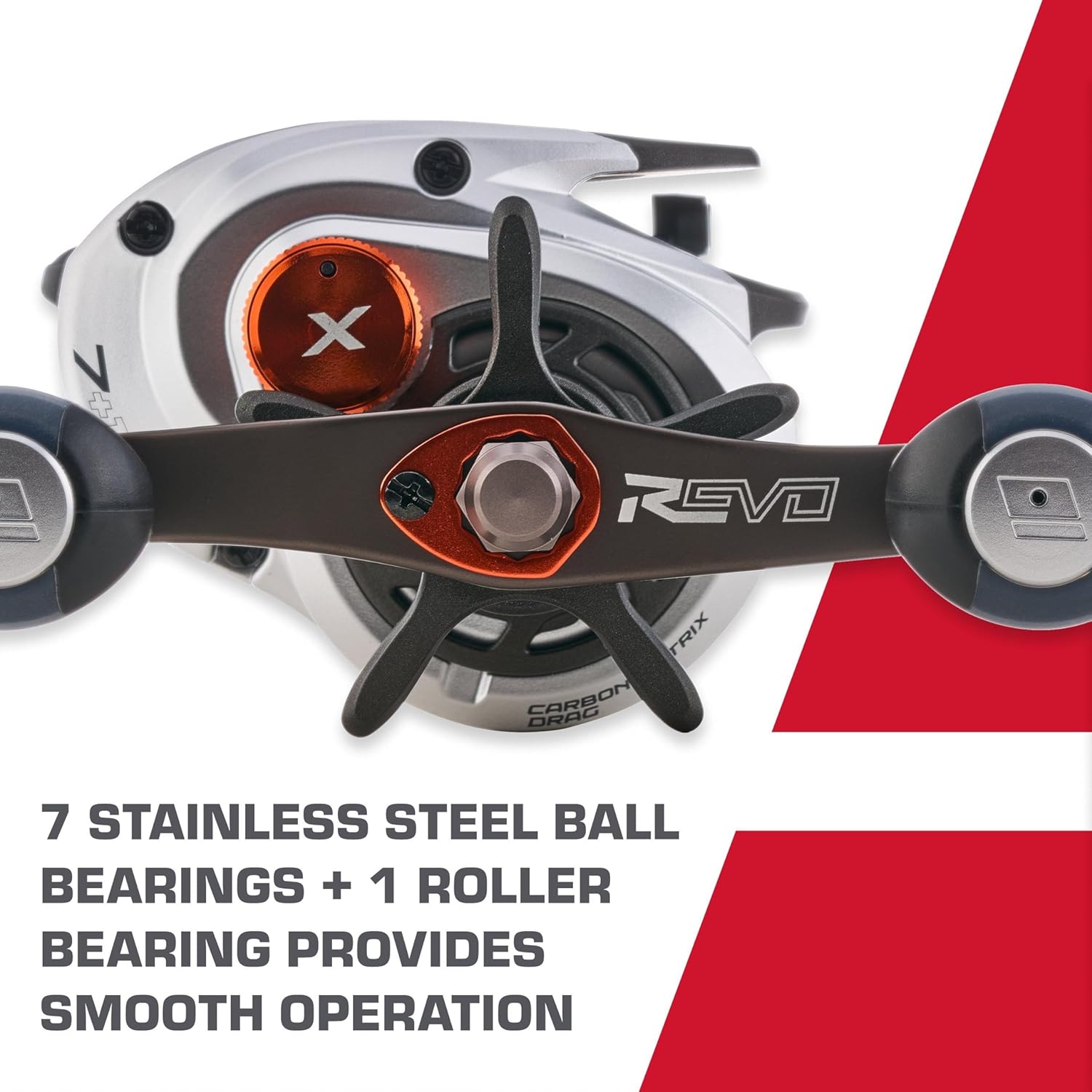 Detalle de Abu Garcia REVO5 X Series — moulinet de pêche léger et robuste pour lancers précis