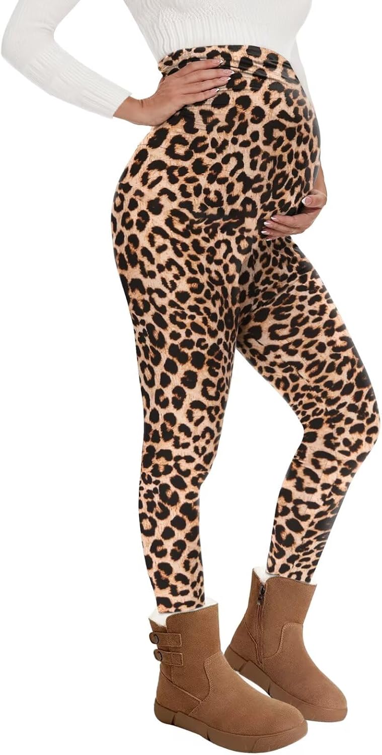 Thumbnail 1 de QGGQDD Thermal Maternity Leggings high-waist fleece-lined leggings