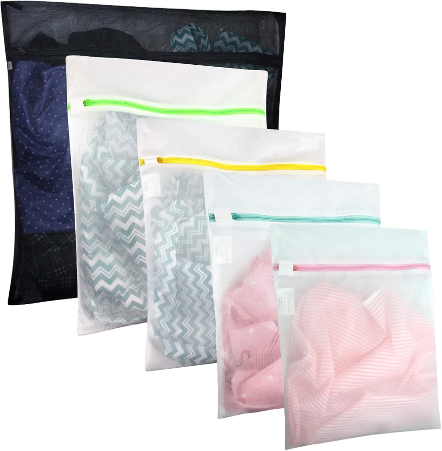 Thumbnail 6 de GOGOODA 7PCS Mesh Laundry Bags Set (XXL, XL, L, M, S, 2 Bra Bags) for Delicates