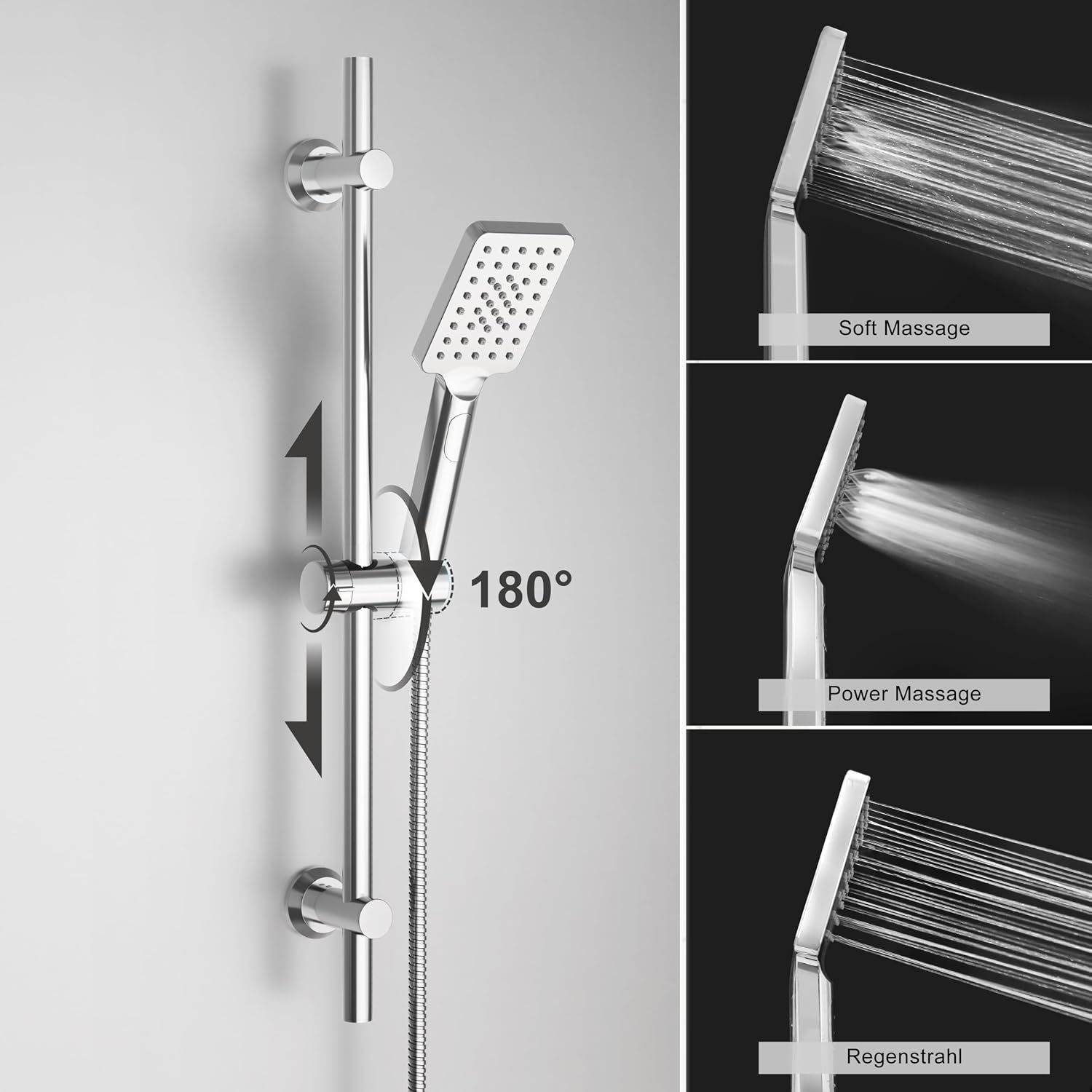 Detalle 1 de Görbach Colonna Doccia Inox 70 cm Tre Getti
